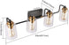 Vintage 4 Light Bathroom Vanity Light Bathroom Light Fixtures over Mirror Wall Sconce Bath Lighting Restoom 4 Lights