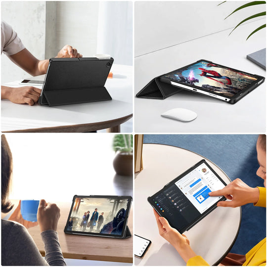 Case for Onn. 11" Tablet Pro (2023 Model No.100110027) - Folio Multi-Angle Viewing Tablet Cover for Onn. 11 Inch Tablet, Black