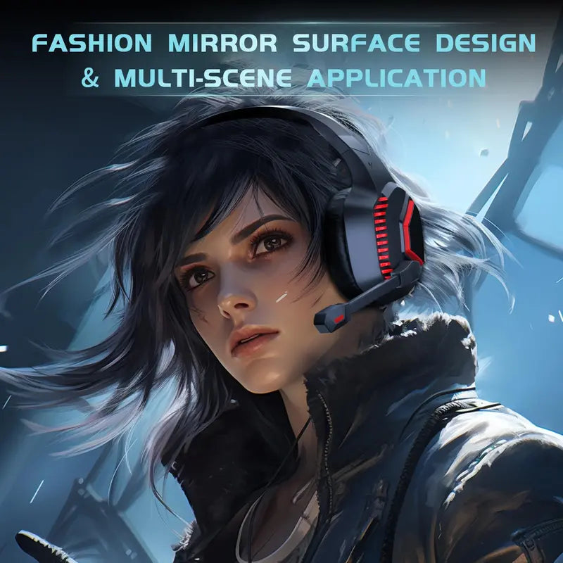 ZSL Wireless Gaming Headset Is Suitable for Ps5/Ps4/Pc/Switch and Other Devices, 3 Link Modes 2.4Ghz Ultra-Low 20Ms Delay, Clear Audio, Can Be Wired to XBOX, Converted to PUBG Game Design