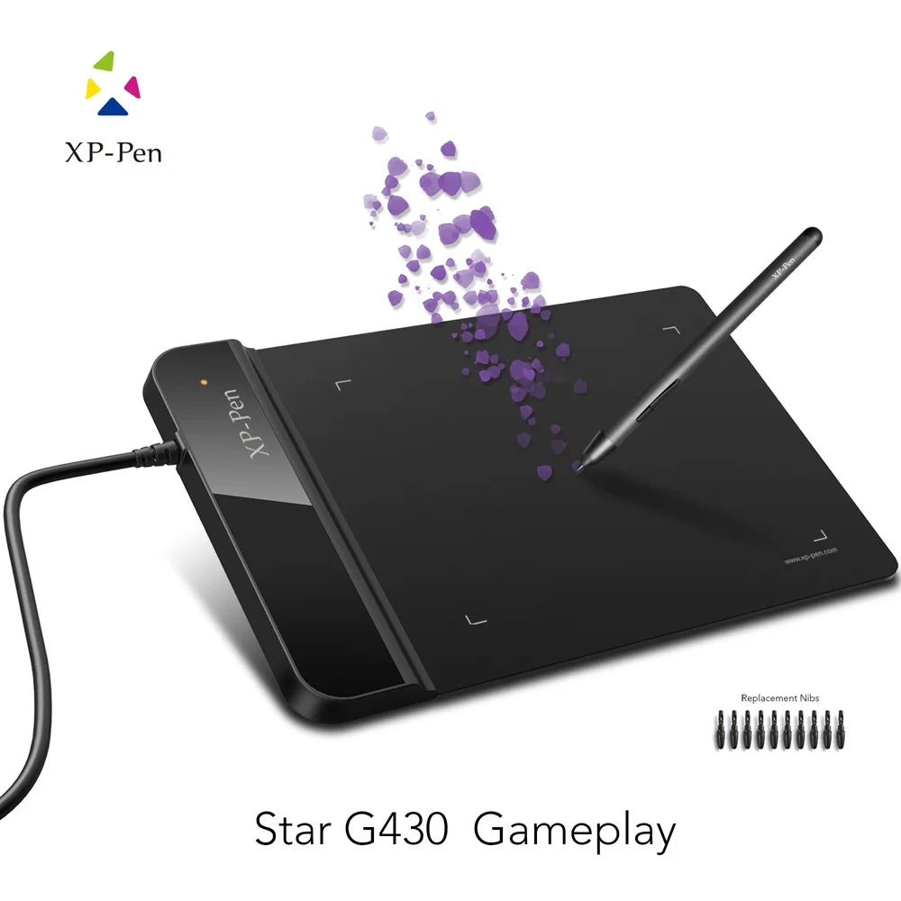 G430 OSU Tablet Ultrathin Graphic Tablet 4 X 3 Inch Digital Tablet Drawing Pen Tablet for Osu! in Black