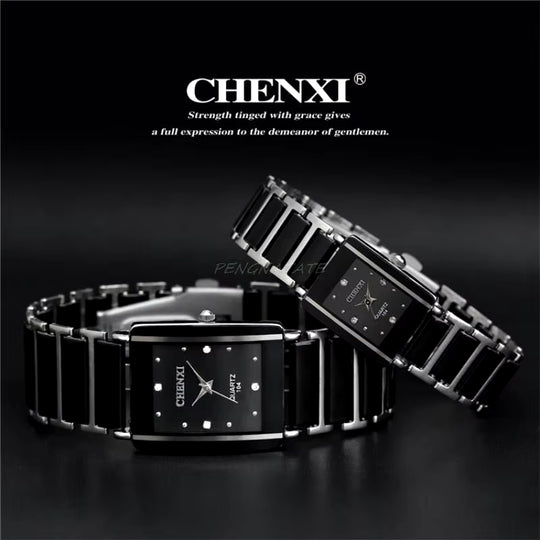 Top Luxury Brand Chenxi Watch Fashion Rectangle Watches Mens Watches Womens Watches Lovers Watches Quartz Horloge Mannen