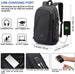 Anti-Theft Travel Laptop Backpack with USB Charging Port Lock,Water Resistant Slim Work Computer Bag for Men College Bookbags Fits 15.6 Inch Laptop