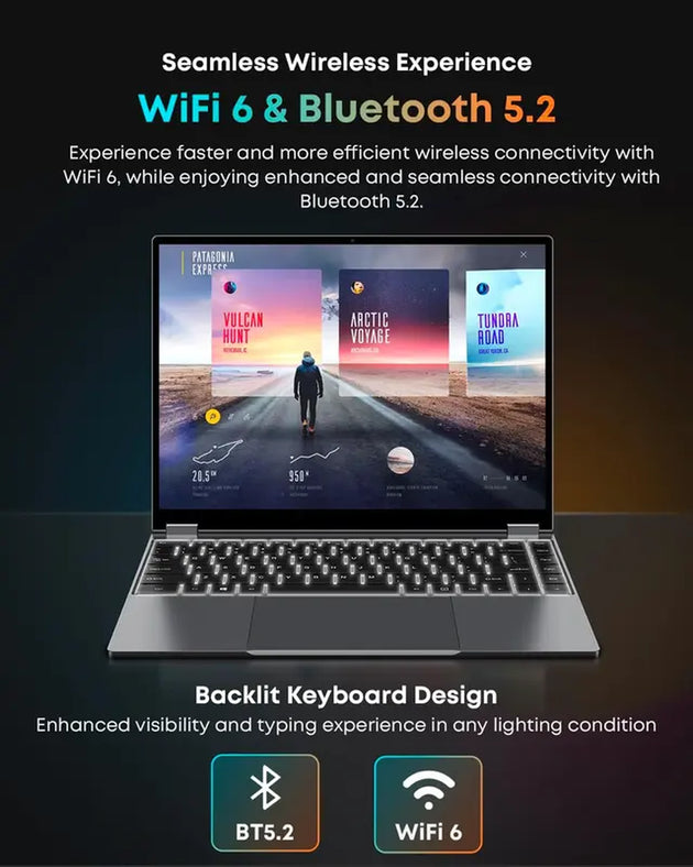 CHUWI 2024 Freebook 2-In-1 Touchscreen 13.5'', 512GB SSD 12GB LPDDR5, Intel N100(Up to 3.4Ghz), FHD 2256 * 1504, 1TB SSD Expand, Windows 11 Laptops, Backlit Keyboard, Wifi 6, BT5.2, Webcam Laptopscollege Laptops New Laptop Laptops