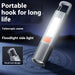 Strong Lighting ABS Flashlamp USB Charging Portable Outdoor Small Flashlight Camping Hanging Lamp Telescopic Focus COB Side Lamp