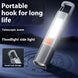 Strong Lighting ABS Flashlamp USB Charging Portable Outdoor Small Flashlight Camping Hanging Lamp Telescopic Focus COB Side Lamp