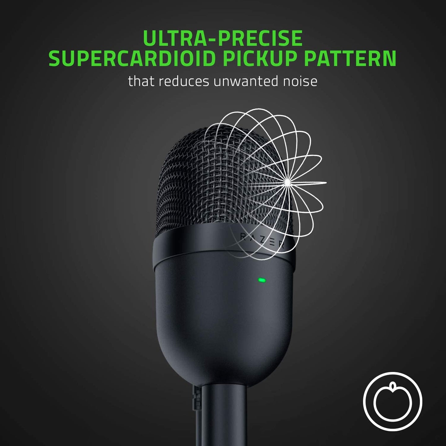 Seiren Mini USB Condenser Microphone for Professional Streaming and Gaming on PC - Superior Recording Quality with Precise Supercardioid Pickup Pattern - Adjustable Stand - Shock Resistant - Classic Black