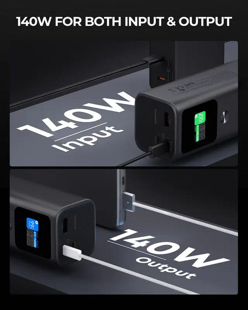 AUKEY PB-Y45 Sprint X 27.6K 140W 27600Mah Portable Power Bank with PD3.1 Powerstation