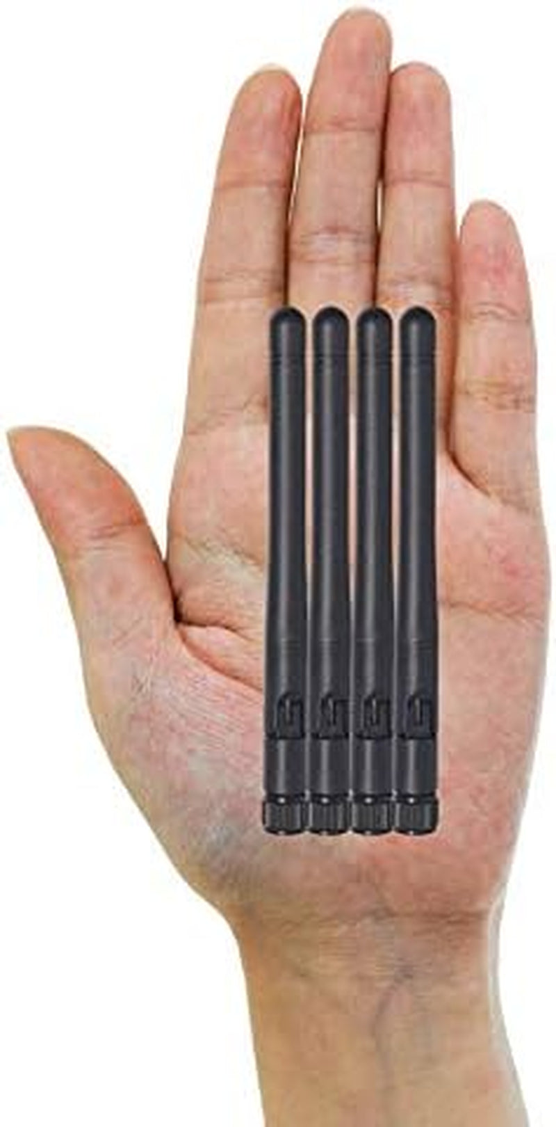 Dual Band Wifi 2.4Ghz 5Ghz 5.8Ghz 3Dbi MIMO RP-SMA Male Antenna (4-Pack) for Wifi Router Wireless Network Card USB Adapter Security IP Camera Video Surveillance Monitor