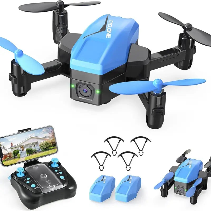 ATTOP Mini Drone with 1080P HD Camera for Beginners, Foldable FPV Drone for Beginners RC Quadcopter, Voice Control, 3 Speed Modes, Gravity Control, Altitude Hold, 2 Batteries, Toys Gifts for Beginners