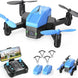 ATTOP Mini Drone with 1080P HD Camera for Beginners, Foldable FPV Drone for Beginners RC Quadcopter, Voice Control, 3 Speed Modes, Gravity Control, Altitude Hold, 2 Batteries, Toys Gifts for Beginners