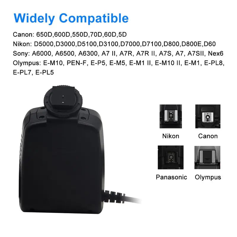 Ring Flash Light, 48 Micro LED Ring Flash Light with LCD Display Power Control, 4Pcs Flash Diffusers & 8Pcs Lens Adaptor for Canon, Nikon DSLR Cameras, Camera Accessories