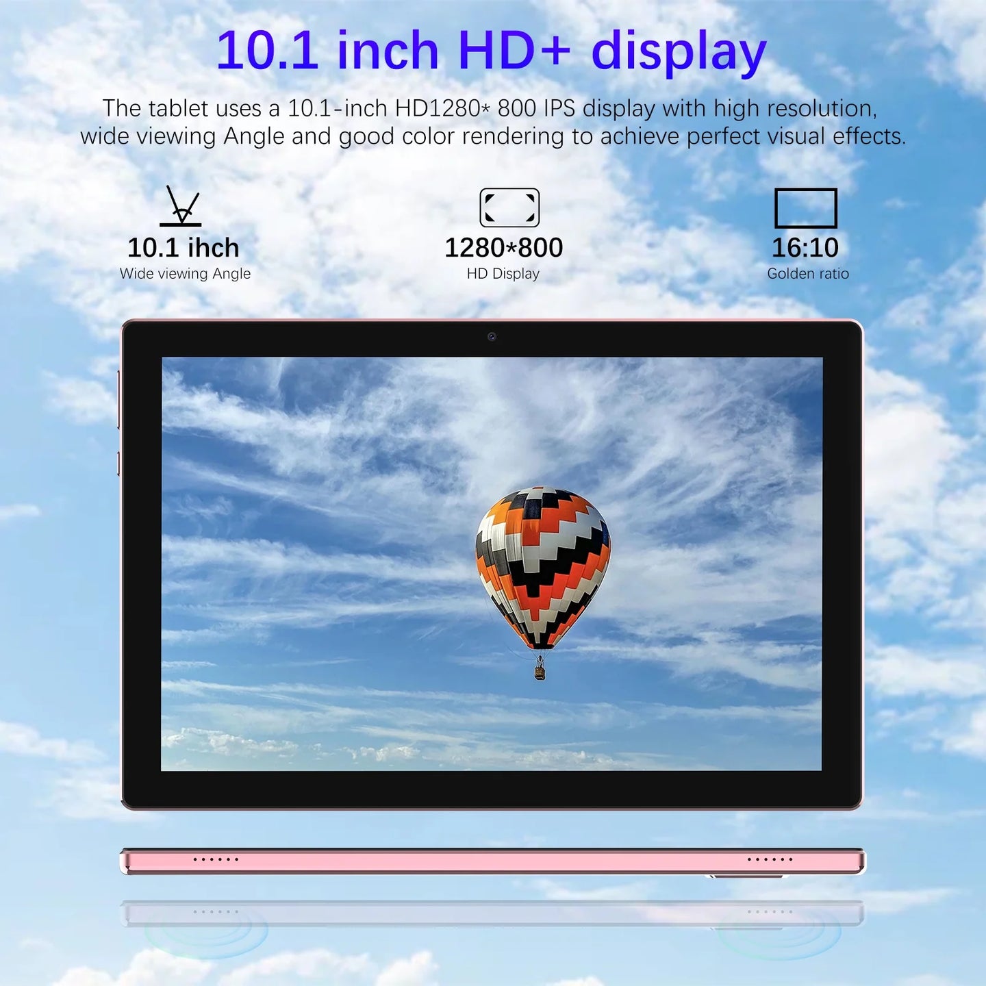 2 in 1 Tablet, 10 Inch Android 13 Tablet with Keyboard 10GB+64GB+512GB Expand Dual Camera, IPS Touch Screen Tablet Computer, Wifi, Bluetooth, Long Battery Life, Google Certified Tablet PC, Pink