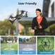 Drone with Camera for Adults, ATTOP 2K Live Video Camera Drone for Beginner Friendly with 1 Key Fly/Land/Return, Remote/Voice/Gesture/Gravity Control, FPV Drone W/ Safe Emergency Stop, 360° Flip, VR Mode, Carrying Case, 2 Batteries