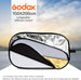 59”X79” 150X200Cm 5-In-1 Collapsible Portable Disc Light Reflector with Bag for Studio and Photography - Gold, Silver, Black, White, Translucent. (Rft05-150X200Cm)