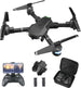 Drone with Camera for Adults, ATTOP 2K Live Video Camera Drone for Beginner Friendly with 1 Key Fly/Land/Return, Remote/Voice/Gesture/Gravity Control, FPV Drone W/ Safe Emergency Stop, 360° Flip, VR Mode, Carrying Case, 2 Batteries