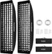 13 X 63 Inch Strip Beehive Honeycomd Grid Softbox with Bowens Mount Speedring Compatible for  Studio Flash and Other Strobe Lighting&Carry Bag(2Pcs) (35 X 160Cm)