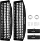 13 X 63 Inch Strip Beehive Honeycomd Grid Softbox with Bowens Mount Speedring Compatible for  Studio Flash and Other Strobe Lighting&Carry Bag(2Pcs) (35 X 160Cm)