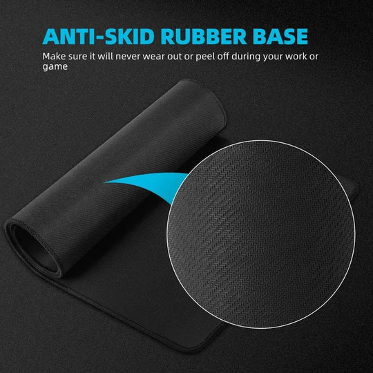 Large Gaming Mouse Pad, Large Extension with Stitched Edges, Premium Textured Waterproof with Non-Slip Rubber Bottom, Suitable for Gamers Desktop Accessories Home Office