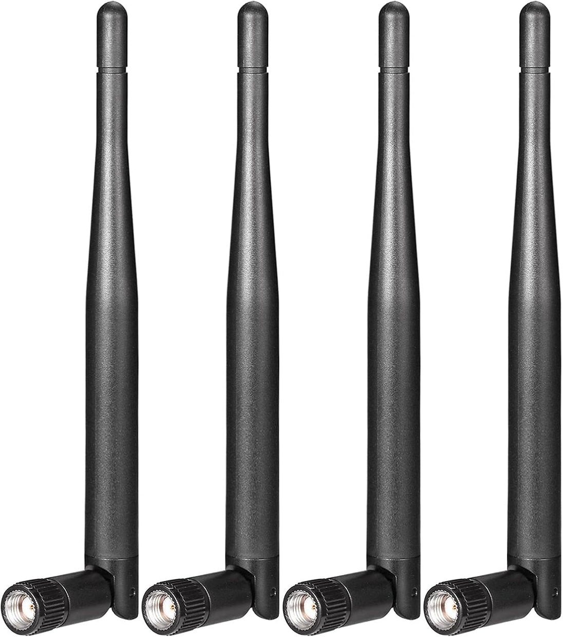 Dual Band Wifi Antenna 2.4Ghz 5Ghz 5.8Ghz 3Dbi RP-SMA Male Antenna Replacement (4-Pack) for Wifi Router Wireless Network Card USB Adapter Security IP Camera Video Surveillance Monitor