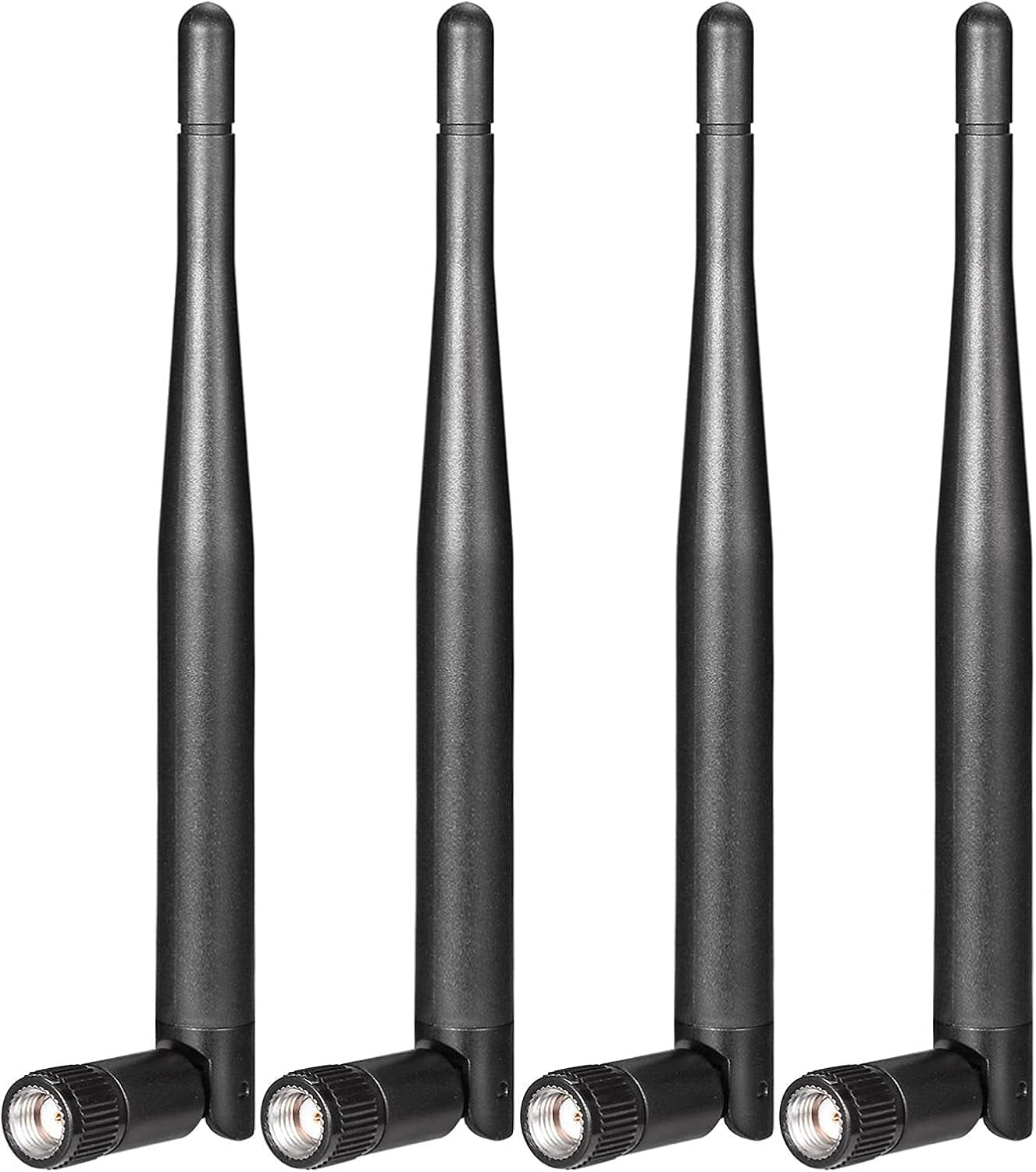 Dual Band Wifi Antenna 2.4Ghz 5Ghz 5.8Ghz 3Dbi RP-SMA Male Antenna Replacement (4-Pack) for Wifi Router Wireless Network Card USB Adapter Security IP Camera Video Surveillance Monitor