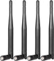 Dual Band Wifi Antenna 2.4Ghz 5Ghz 5.8Ghz 3Dbi RP-SMA Male Antenna Replacement (4-Pack) for Wifi Router Wireless Network Card USB Adapter Security IP Camera Video Surveillance Monitor