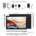 Android 14 Tablet,10 Inch Android Tablet,128Gb+8Gb+1Tb Expand,5G Wifi,Octa-Core,Unisoc T606 Cpu,7000Mah,Bluetooth 5.0,GPS,13MP+8MP Dual Camera,Face Unclock,Hd Display,Touchscreen,Tablet with Keyboard
