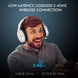 Targeal 2.4G Wireless Gaming Headset for PC, PS4, PS5, Switch, Mac,Mobile- Rotatable & Foldable Bluetooth V5.3 Headphone-20H Battery & RGB Light-Memory Ear Pads-Stretchable Noise Cancelling Audio
