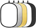 59”X79” 150X200Cm 5-In-1 Collapsible Portable Disc Light Reflector with Bag for Studio and Photography - Gold, Silver, Black, White, Translucent. (Rft05-150X200Cm)