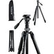 Progearx 73″ Camera Tripod, Professional Complete Tripod with 360°Fluid Head, QR Plate, Robust Aluminium Alloy Body, Carrying Bag, Video Tripod for Camera, DSLR, SLR, Canon, Nikon, Binoculars