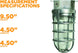 L1706 Vandal Resistant Security Light with Ceiling Mount (150W Incandescent Bulb; Silver)