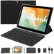 10 Inch Tablet Android, 2 in 1 Tablet with Keyboard, 4GB+64GB Tablet PC, Quad Core, 1280 * 800 HD Screen, Dual Camera, Wi-Fi, BT Computer Tablets with Case Mouse Stylus