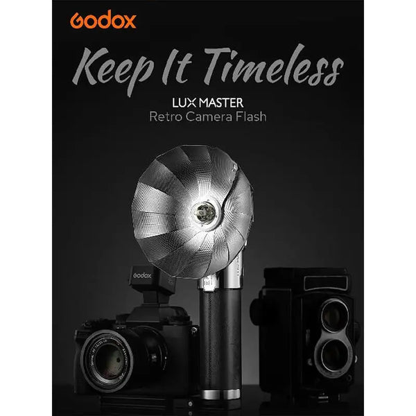 Godox Lux Master Retro TTL HSS Camera Flash,Efficient Color Touchscreen,Wireless Sync, Versatile Triggering Options,Tiltable Flash Head, Built in Battery,2.4G Wireless X System Compatible with Sony/Nikon/Canon/Fuji/Leica/Sigma/Panasonic