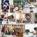 Tablet Stand Tablet Holder for Desk Adjustable Stand Foldable Tablet Holder Compatible with Iphone Ipad Galaxy Tab Kindle Black