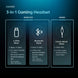 ZSL Wireless Gaming Headset Is Suitable for Ps5/Ps4/Pc/Switch and Other Devices, 3 Link Modes 2.4Ghz Ultra-Low 20Ms Delay, Clear Audio, Can Be Wired to XBOX, Converted to PUBG Game Design