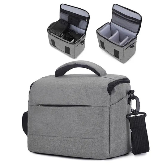 Solid Color Camera Bag, Portable Large Capacity Shoulder Bag for DSLR, AVCHD, NTSC, CCD, Lightweight Outdoor Photography Bag