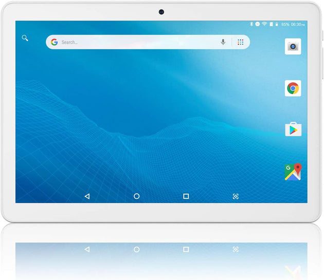 TPZ 10 Inch Android Tablet, Wifi Tablet PC with Dual Cameras,16Gb Storage, Dual Band 5Ghz/2.4Ghz Wifi, 6000Mah, HD Full Touchscreen, Bluetooth, GPS - Silver