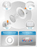 Sunco 4 Inch LED Recessed Lights, Retrofit Can Light for Ceiling, Baffle Trim, 660 LM, 11W (60W Equivalent), 5000K Daylight, Dimmable, Damp Rated ETL 4 Pack