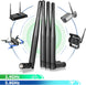 Dual Band Wifi Antenna 2.4Ghz 5Ghz 5.8Ghz 3Dbi RP-SMA Male Antenna Replacement (4-Pack) for Wifi Router Wireless Network Card USB Adapter Security IP Camera Video Surveillance Monitor