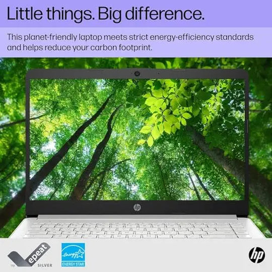 HP Stream 14 Inch Laptop for Student and Business, Intel Quad-Core N4120 Processor, up to 16GB RAM, 320GB Storage（No SD Port）, 1-Year Office 365, Webcam, Wi-Fi, Win 11 S, Silver,Bundle with Folding Mouse