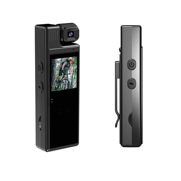 1080P HD Action Camera with USB Charging Back Clip - Portable Sports Video Recorder