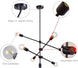 Sputnik Chandelier 6 Lights Modern Pendant Lighting Ceiling Light Fixture, Black, Bedroom Living Room Kitchen Hallway