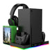 Elevate Your Gaming Experience with Our RGB Cooling Fan Stand & Charging Station for Xbox Series X! 🎮✨ 3 Cooling Levels & Sleek Storage Solution!