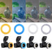 Ring Flash Light, 48 Micro LED Ring Flash Light with LCD Display Power Control, 4Pcs Flash Diffusers & 8Pcs Lens Adaptor for Canon, Nikon DSLR Cameras, Camera Accessories