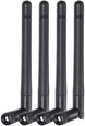 Dual Band Wifi 2.4Ghz 5Ghz 5.8Ghz 3Dbi MIMO RP-SMA Male Antenna (4-Pack) for Wifi Router Wireless Network Card USB Adapter Security IP Camera Video Surveillance Monitor