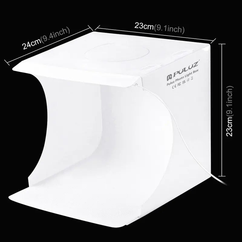 Portable Foldable Photography Studio Box, USB Powered 550LM Light Photo Lighting Studio Shooting Tent Box with 6 Colors Photography Backdrops