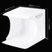 Portable Foldable Photography Studio Box, USB Powered 550LM Light Photo Lighting Studio Shooting Tent Box with 6 Colors Photography Backdrops