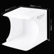Portable Foldable Photography Studio Box, USB Powered 550LM Light Photo Lighting Studio Shooting Tent Box with 6 Colors Photography Backdrops