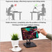 Tablet Stand Tablet Holder for Desk Adjustable Stand Foldable Tablet Holder Compatible with Iphone Ipad Galaxy Tab Kindle Black