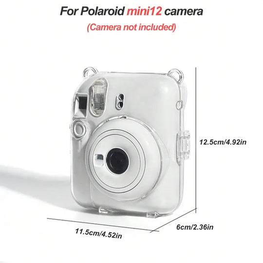 Handheld Polaroid Camera Bag Set, 1 Count Camera Protector Cover with Cute Cartoon Sticker & Lanyard, Suitable for Polaroid Mini12 Camera, Camera Protection Accessories