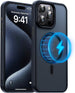 For Iphone 16 15 14 plus 13 12 11 Pro Max Frosted Case Mag Safe Shockproof Cover